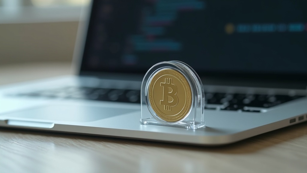 Coin in a protective holder representing careful evaluation before buying coins online