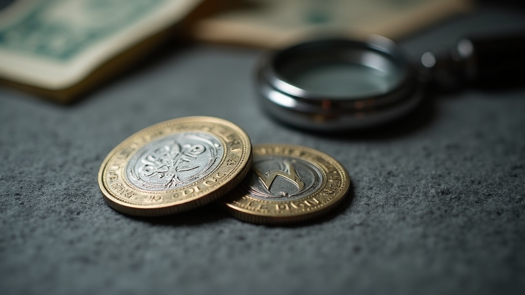 Uncleaned collectible coin with natural toning shown under a loupe illustrating why you should never clean a collectible coin