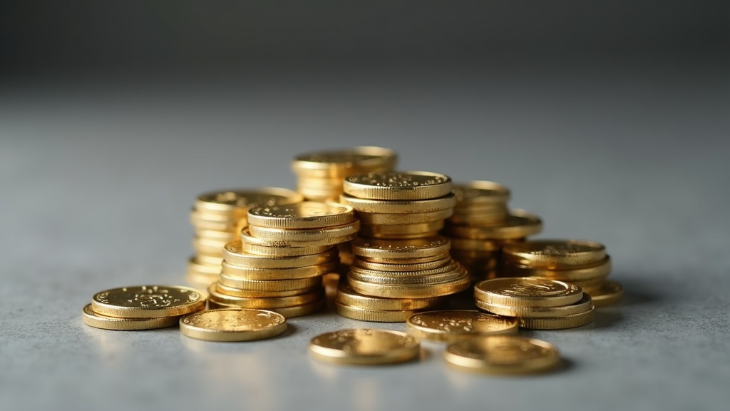 Gold and silver bullion coins arranged on a neutral surface illustrating what determines a coin's melt value