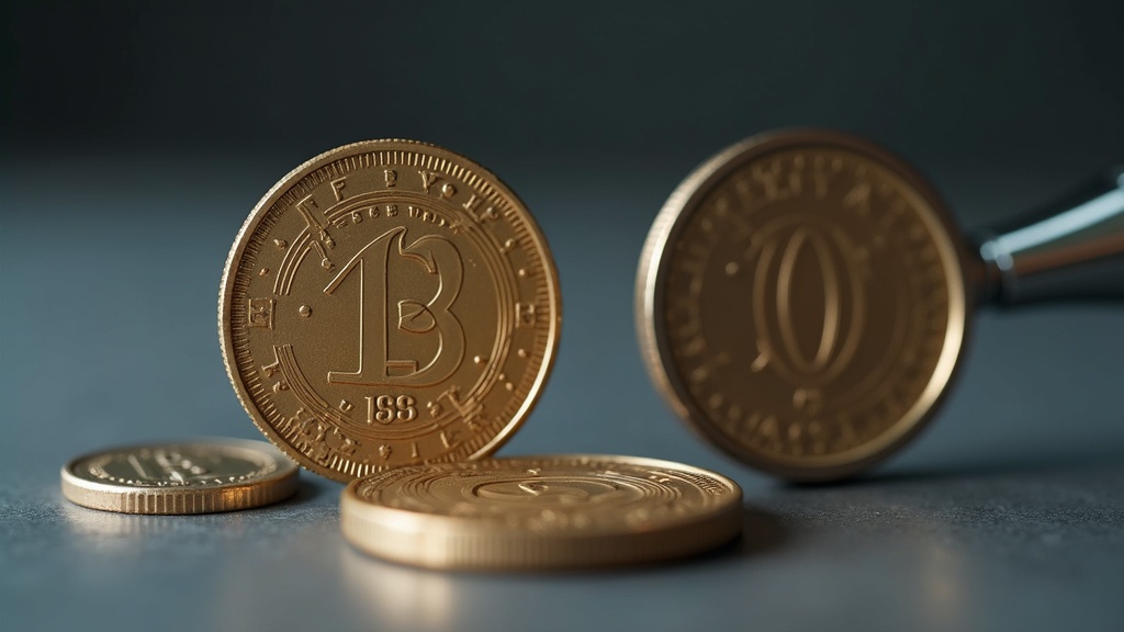 Macro comparison of two coin varieties highlighting differences in date and lettering detail